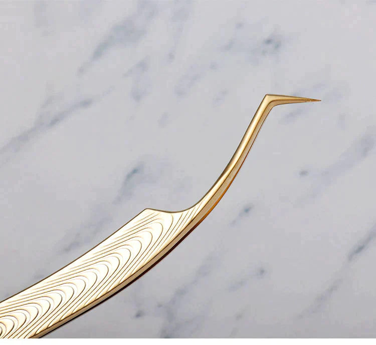 Gold Upgraded Volume Eyelash Tweezers OwnWholesale