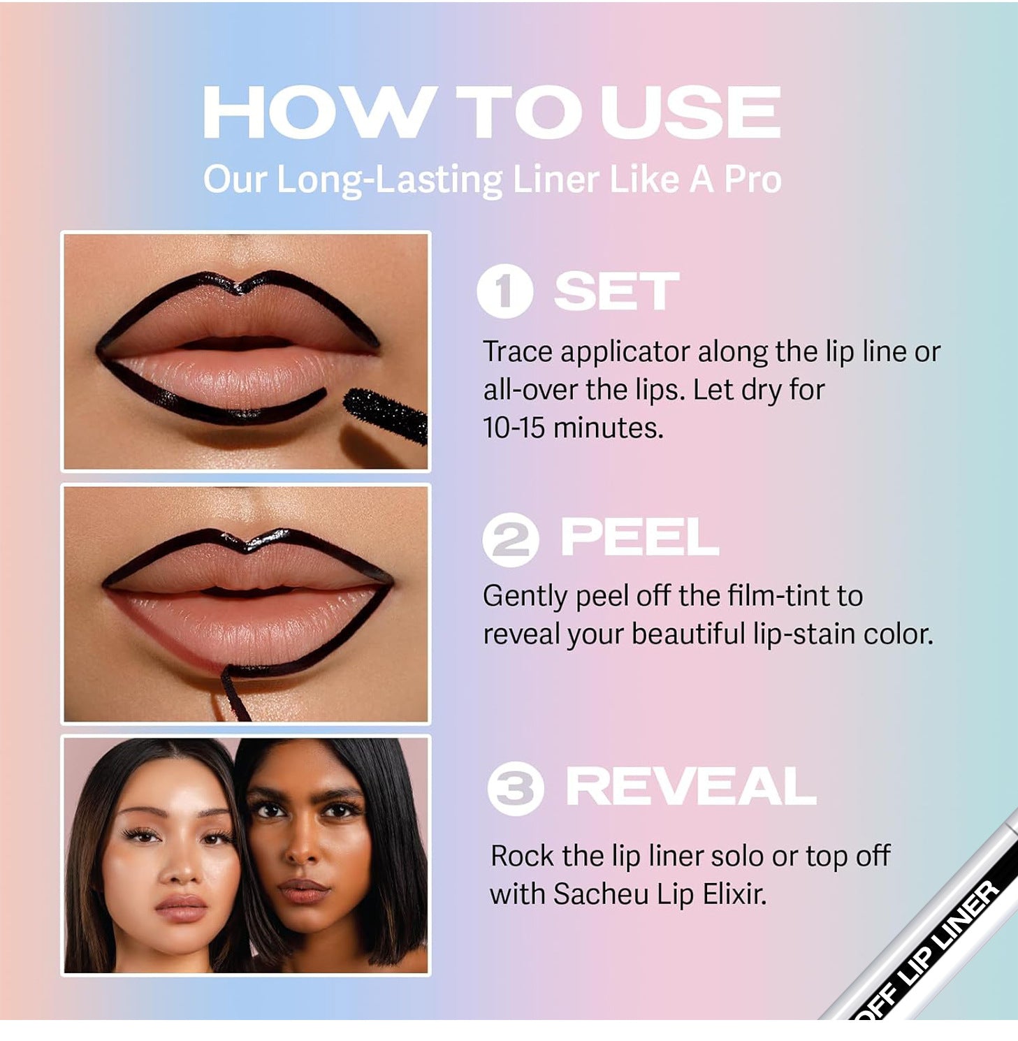 Peel Off Lip Stain.- Long Lasting Matte Lip Tattoo for All Skin Types