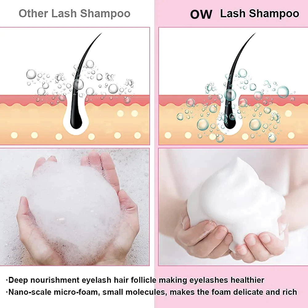 OW Lashes Lash Shampoo Cleaning Kits For Salon and Home Use OwnWholesale