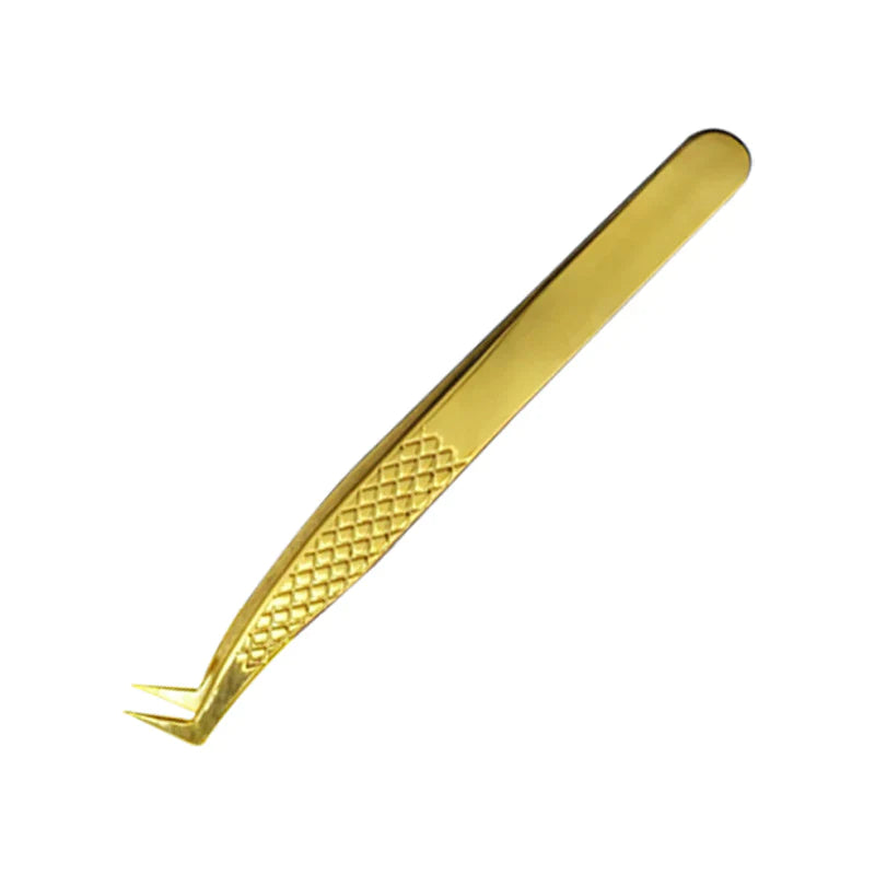 Professional Luxury Gold Volume Lash Tweezers OwnWholesale