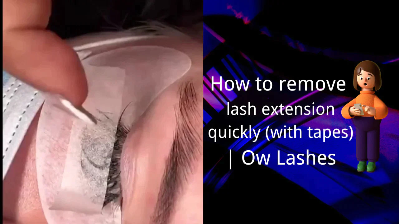 How to remove lash extension quickly (with tapes) | Ow Lashes OwnWholesale