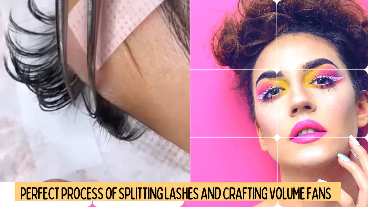 Perfect process of splitting lashes and crafting volume fans ❤💯| OW Lashes OwnWholesale