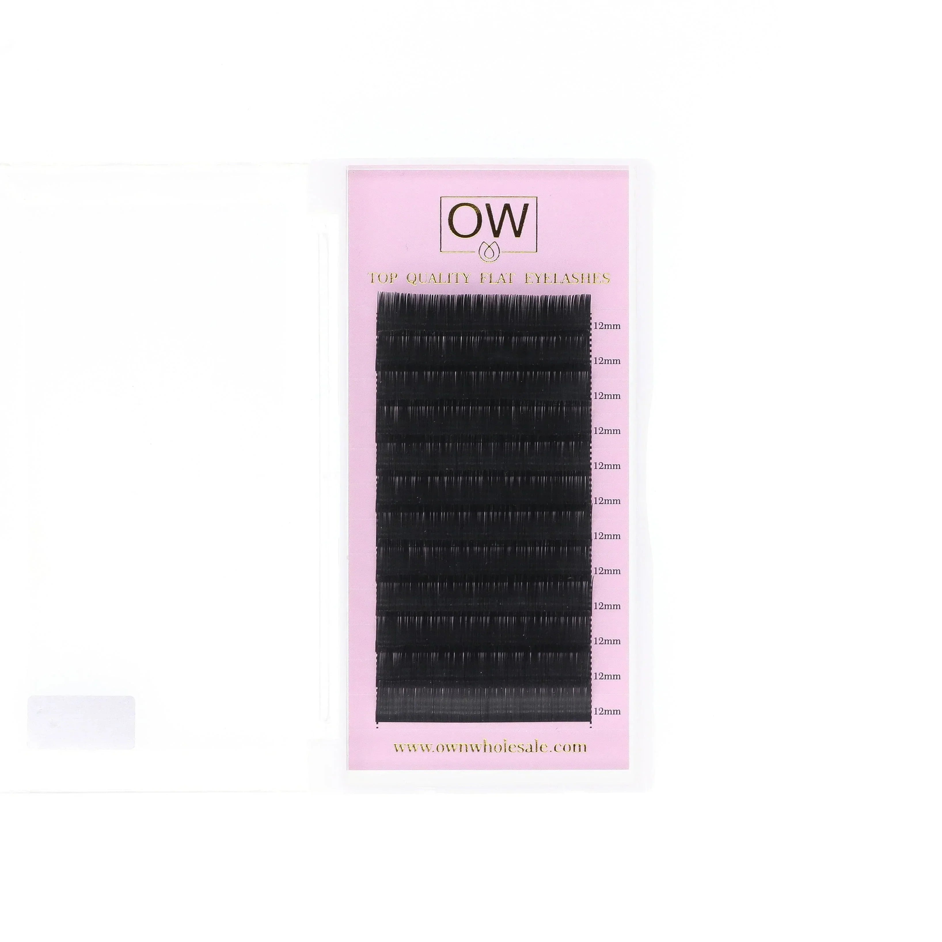 0.2 Luxury Black Ellipse Flat Silk Eyelashes OwnWholesale