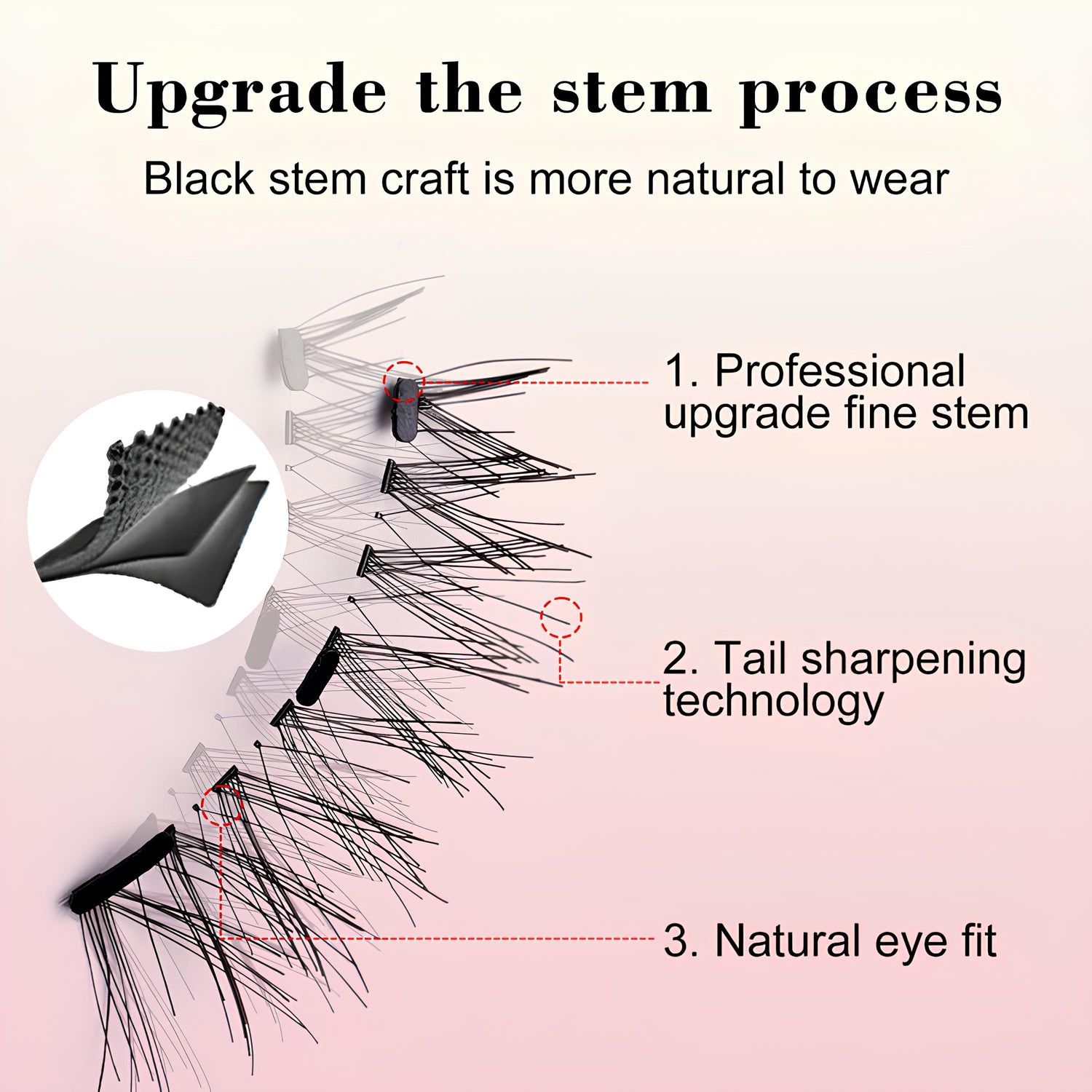 KKSHOP PICK Magnetic Eyelashes 1 Pair Reusable Magnetic Eyelashes with Applicator No Glue Needed Eyelashes Water Proof