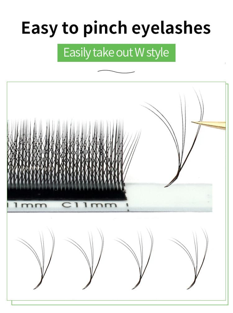 6d w shape volume lashes yy lash extensions OwnWholesale