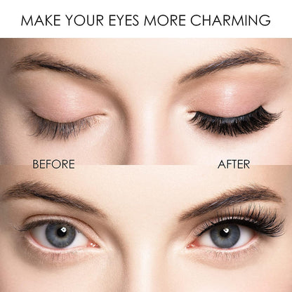 KKSHOP PICK Magnetic Eyelashes 1 Pair Reusable Magnetic Eyelashes with Applicator No Glue Needed Eyelashes Water Proof