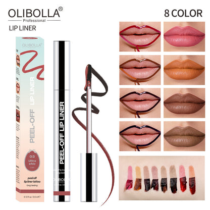Peel Off Lip Stain.- Long Lasting Matte Lip Tattoo for All Skin Types
