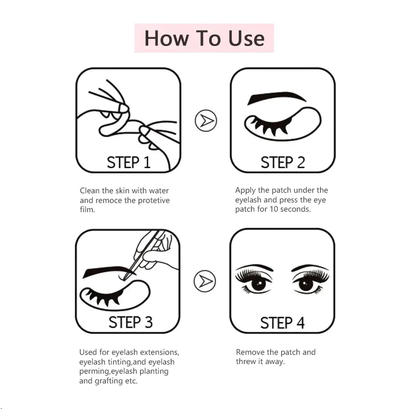 OW Lashes Eyelash Extension Tool Disposable Lint Free Eye pad OwnWholesale