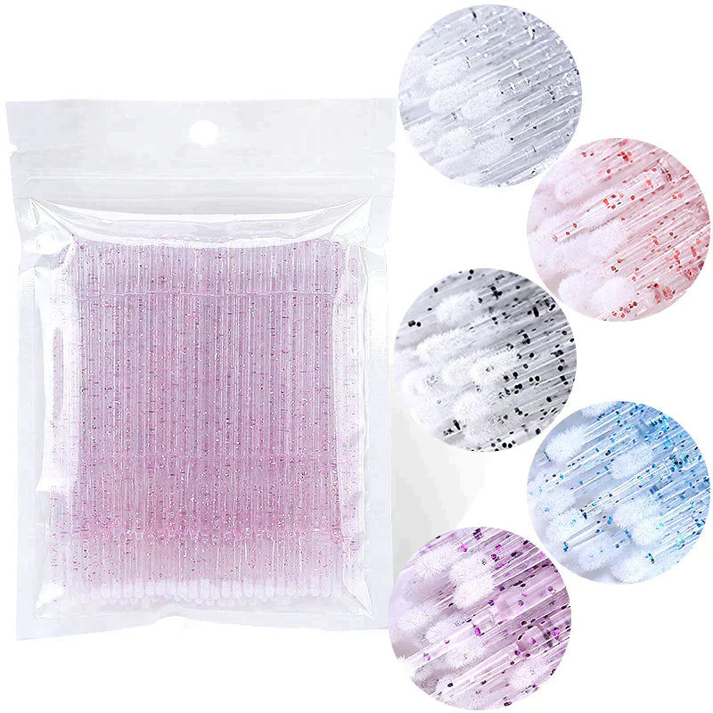 OW Lashes Eyelash Tools Disposable Glitter Micro Brushes OwnWholesale