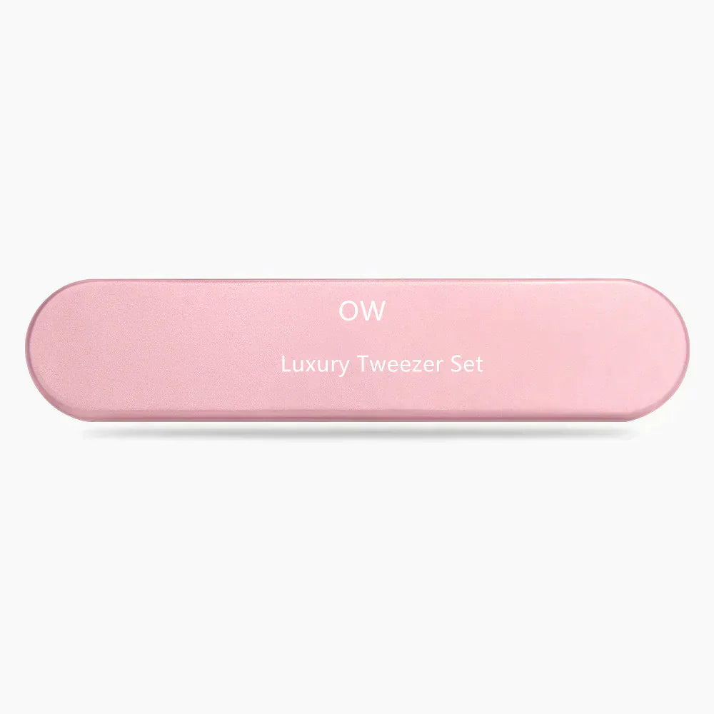 OW Lashes High Quality Matte Pink Gold Volume Lash Tweezers OwnWholesale