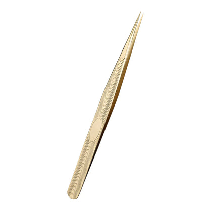 OW Lashes High Quality Patterned Straight Tweezers OwnWholesale