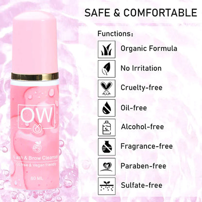 OW Lashes Lash Shampoo Cleaning Kits For Salon and Home Use OwnWholesale