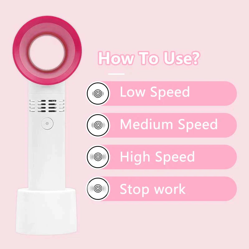 OW Lashes New Handheld USB Bladeless Fans For Eyelash Extension OwnWholesale