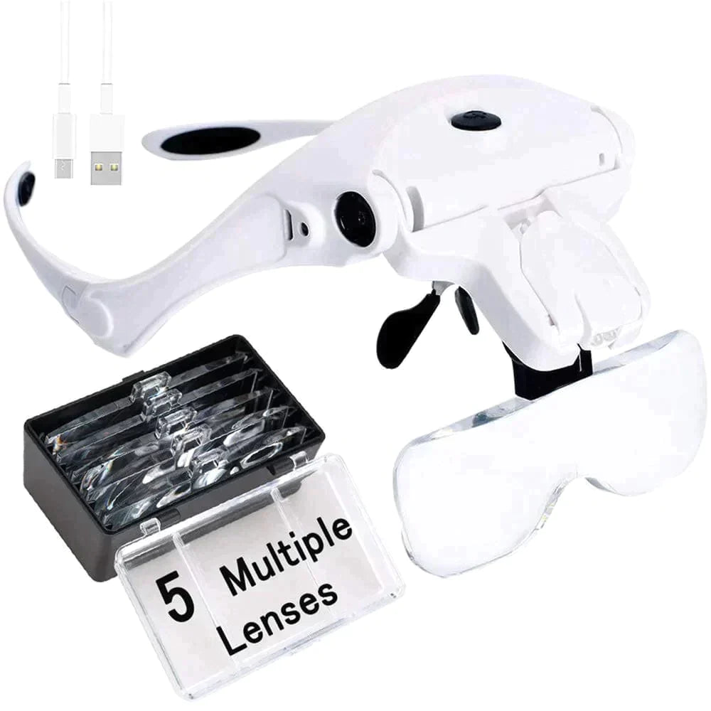 OW Lashes Rechargeable LED Headband Magnifier Essential Tools For Training OwnWholesale