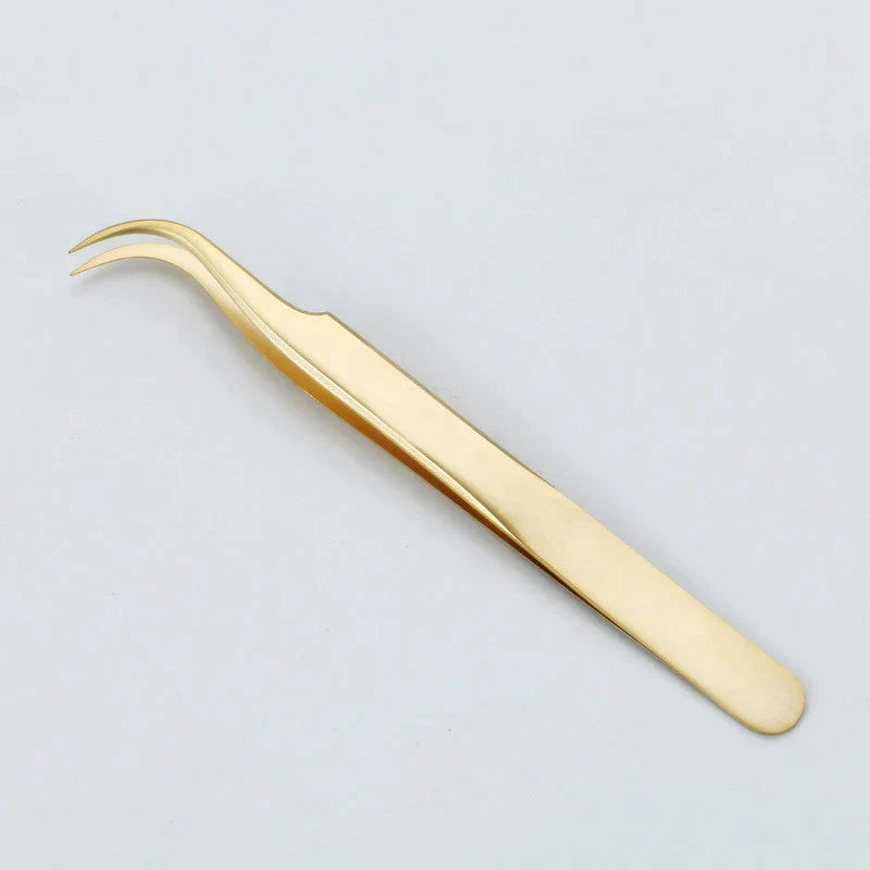 OW Matte Gold High Precision Tweezers OwnWholesale