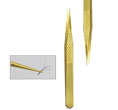 Pointed Stainless Steel Tip Straight Lashes Tweezers OwnWholesale