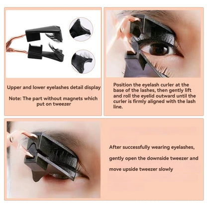 5D Soft Magnetic Eyelashes Reusable 2 Pairs Pestañas magnéticas with Applicator No Glue Needed Eyelashes
